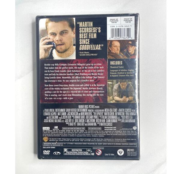 Bundle 3/15,10/25 The Departed DVD - Leonardo DiCaprio, Matt Damon, Nicholson - Picture 3 of 5